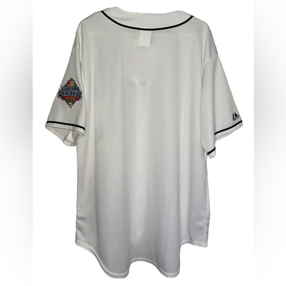 Majestic Tampa Bay Rays Baseball Jersey 2008 World Series Patch Mens Size XL - Picture 2 of 14